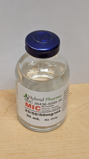 [NDC 26436-5595-30] MIC Methionine/Inositol/Choline 25/50/50mg/mL (30mL)