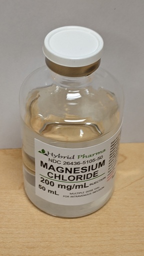 [NDC 26436-5105-50] Magnesium Chloride 200mg/mL (50mL)
